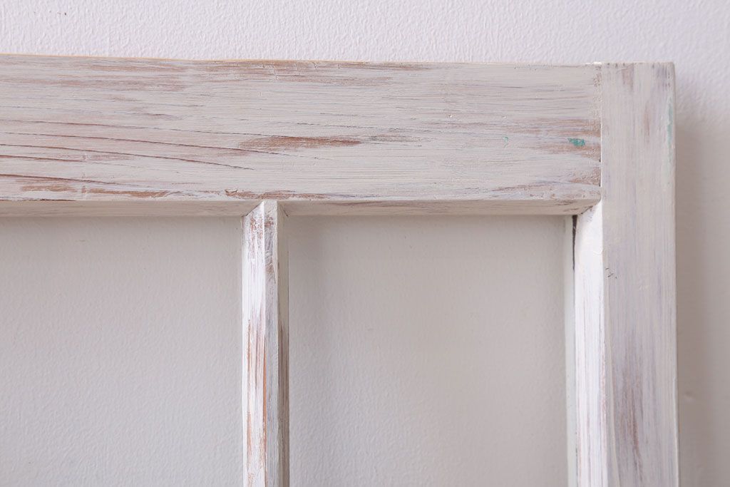 アンティークペイント　おしゃれなガラス小窓2枚セット(引き戸・ガラス戸)(2)