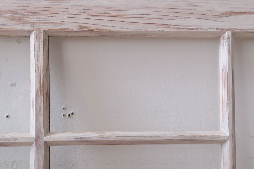 アンティークペイント　おしゃれなガラス小窓2枚セット(引き戸・ガラス戸)(2)