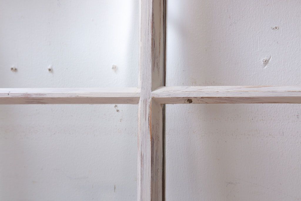 アンティークペイント　おしゃれなガラス小窓2枚セット(引き戸・ガラス戸)(2)