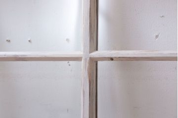 アンティークペイント　おしゃれなガラス小窓2枚セット(引き戸・ガラス戸)(2)
