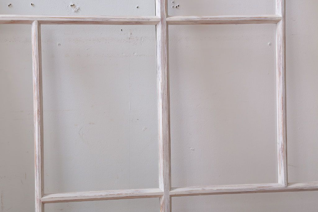 アンティークペイント　おしゃれなガラス小窓2枚セット(引き戸・ガラス戸)(2)