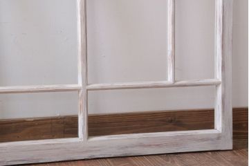 アンティークペイント　おしゃれなガラス小窓2枚セット(引き戸・ガラス戸)(2)