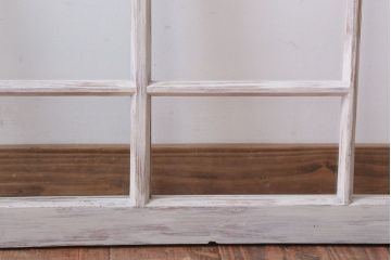 アンティークペイント　おしゃれなガラス小窓2枚セット(引き戸・ガラス戸)(2)