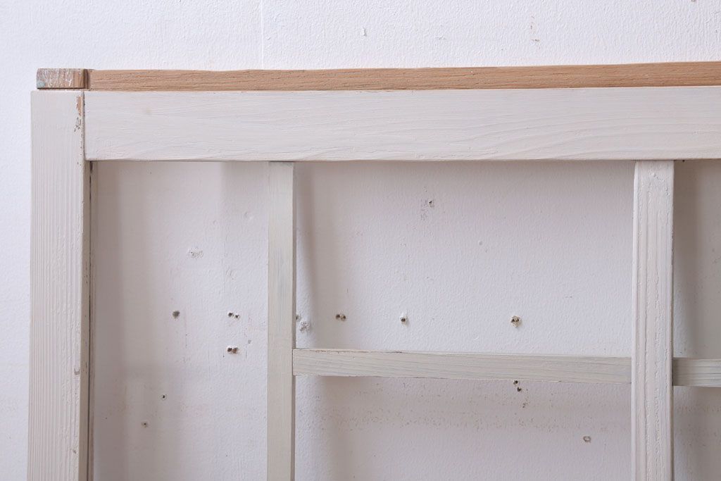 アンティークペイント　おしゃれなガラス小窓2枚セット(引き戸・ガラス戸)(2)