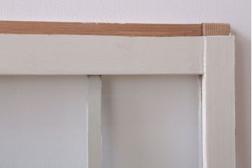 アンティークペイント　おしゃれなガラス小窓2枚セット(引き戸・ガラス戸)(2)