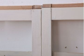 アンティークペイント　おしゃれなガラス小窓2枚セット(引き戸・ガラス戸)(2)