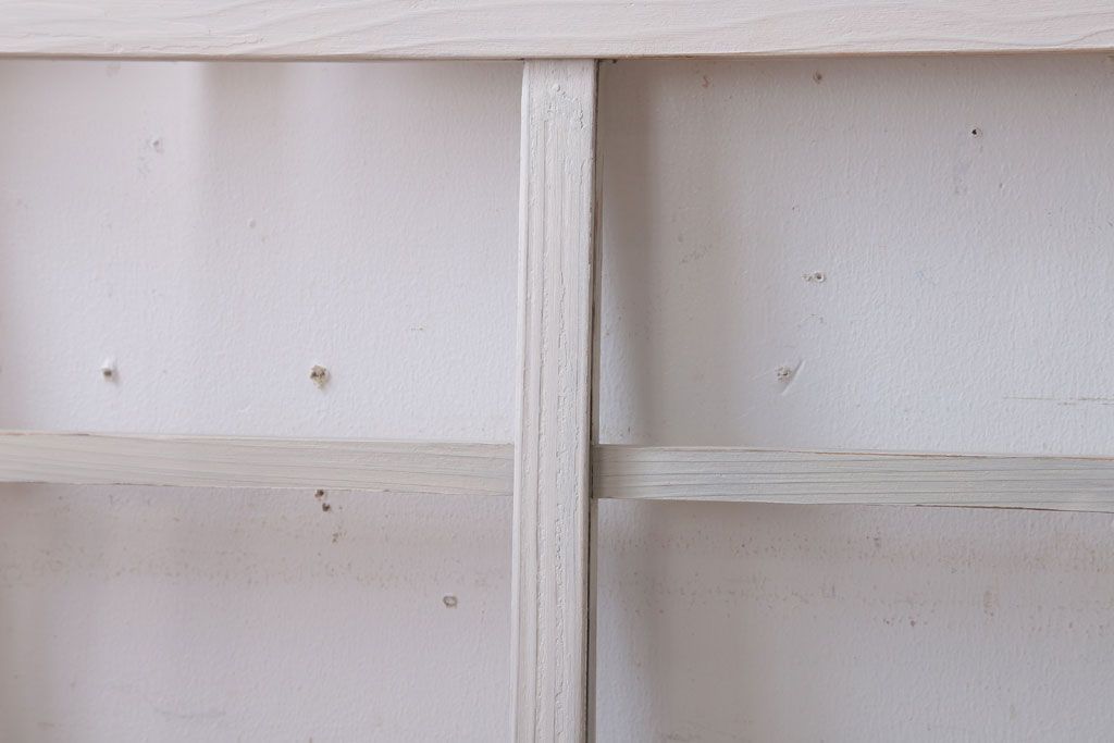 アンティークペイント　おしゃれなガラス小窓2枚セット(引き戸・ガラス戸)(2)