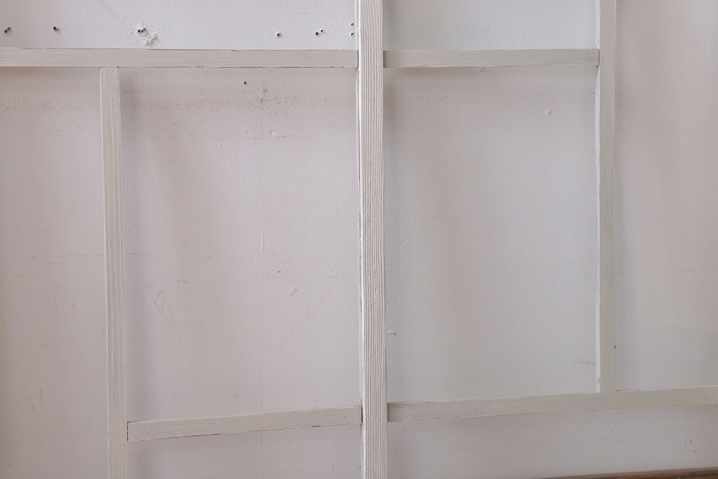 アンティークペイント　おしゃれなガラス小窓2枚セット(引き戸・ガラス戸)(2)