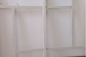 アンティークペイント　おしゃれなガラス小窓2枚セット(引き戸・ガラス戸)(2)