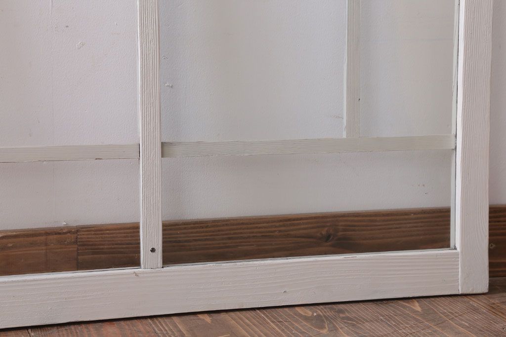 アンティークペイント　おしゃれなガラス小窓2枚セット(引き戸・ガラス戸)(2)