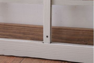 アンティークペイント　おしゃれなガラス小窓2枚セット(引き戸・ガラス戸)(2)