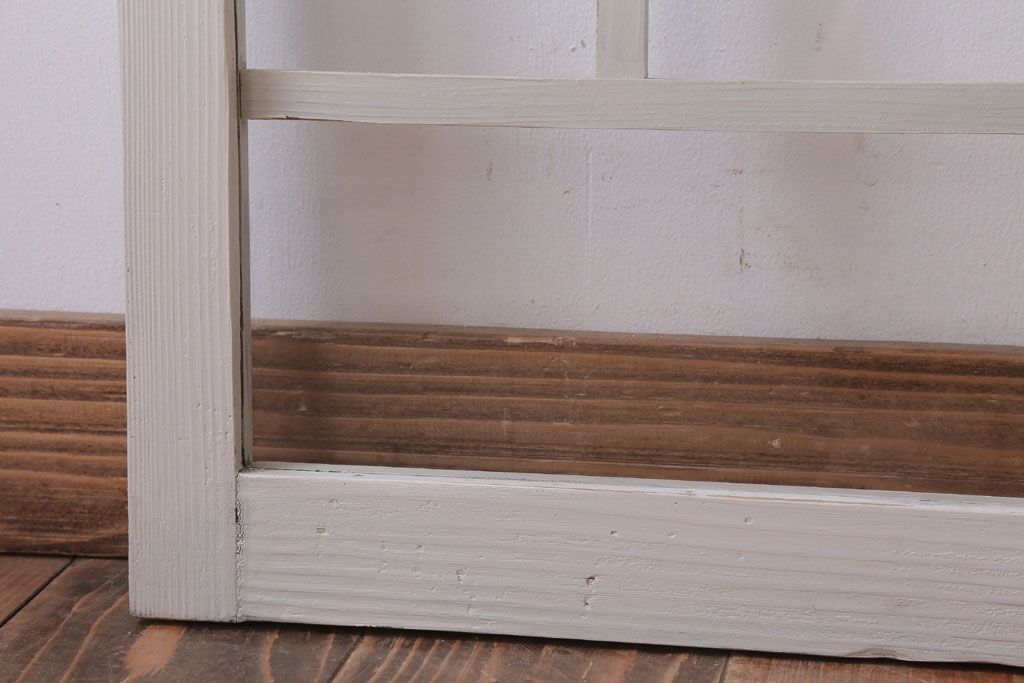 アンティークペイント　おしゃれなガラス小窓2枚セット(引き戸・ガラス戸)(2)