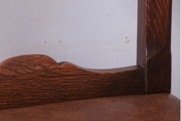 アンティーク家具　フランスアンティーク　本革座面のかわいいダイニングチェア(2)