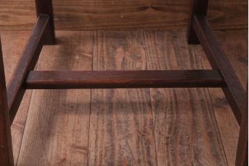 アンティーク家具　フランスアンティーク　本革座面のかわいいダイニングチェア(2)