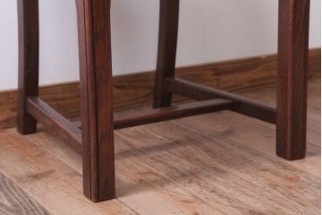 アンティーク家具　フランスアンティーク　本革座面のかわいいダイニングチェア(2)