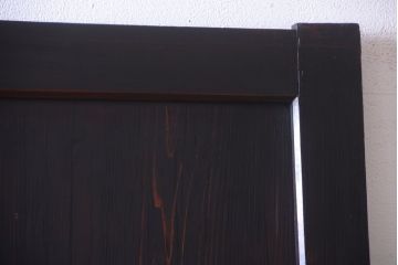 古民具・骨董　明治期　古い木味のアンティーク帯戸(1)