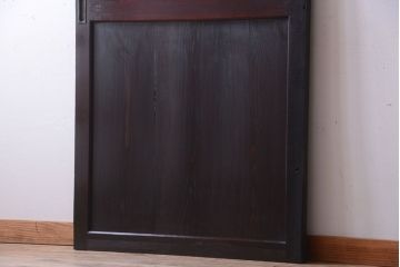 古民具・骨董　明治期　古い木味のアンティーク帯戸(2)