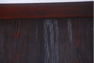 古民具・骨董　明治期　古い木味のアンティーク帯戸(2)