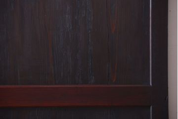 古民具・骨董　明治期　古い木味のアンティーク帯戸(2)