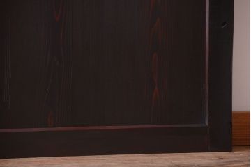 古民具・骨董　明治期　古い木味のアンティーク帯戸(2)