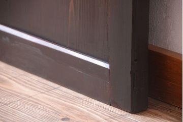 古民具・骨董　明治期　古い木味のアンティーク帯戸(2)