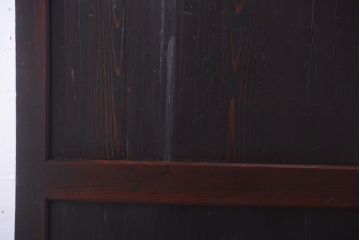 古民具・骨董　明治期　古い木味のアンティーク帯戸(2)
