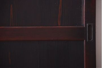 古民具・骨董　明治期　古い木味のアンティーク帯戸(2)