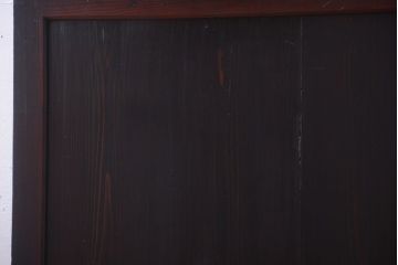 古民具・骨董　明治期　古い木味のアンティーク帯戸(2)
