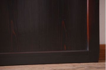 古民具・骨董　明治期　古い木味のアンティーク帯戸(2)