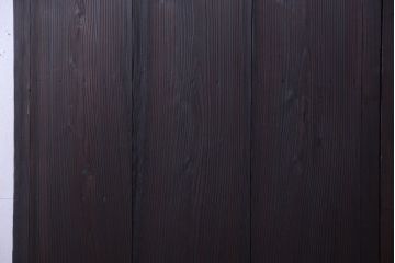 古民具・骨董　古い木製の味わい深いアンティーク板戸2枚セット