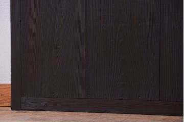 古民具・骨董　古い木製の味わい深いアンティーク板戸2枚セット