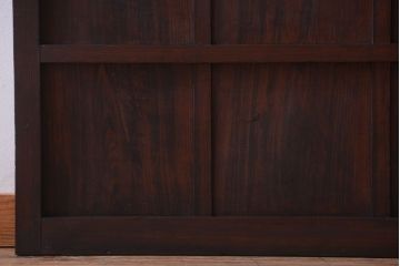 古民具・骨董　古い木製の味わい深いアンティーク板戸2枚セット