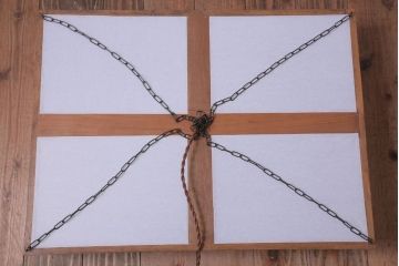 古民具・骨董　黒柿枠のアンティーク天井照明