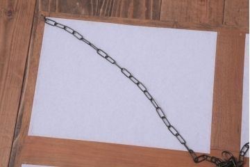 古民具・骨董　黒柿枠のアンティーク天井照明