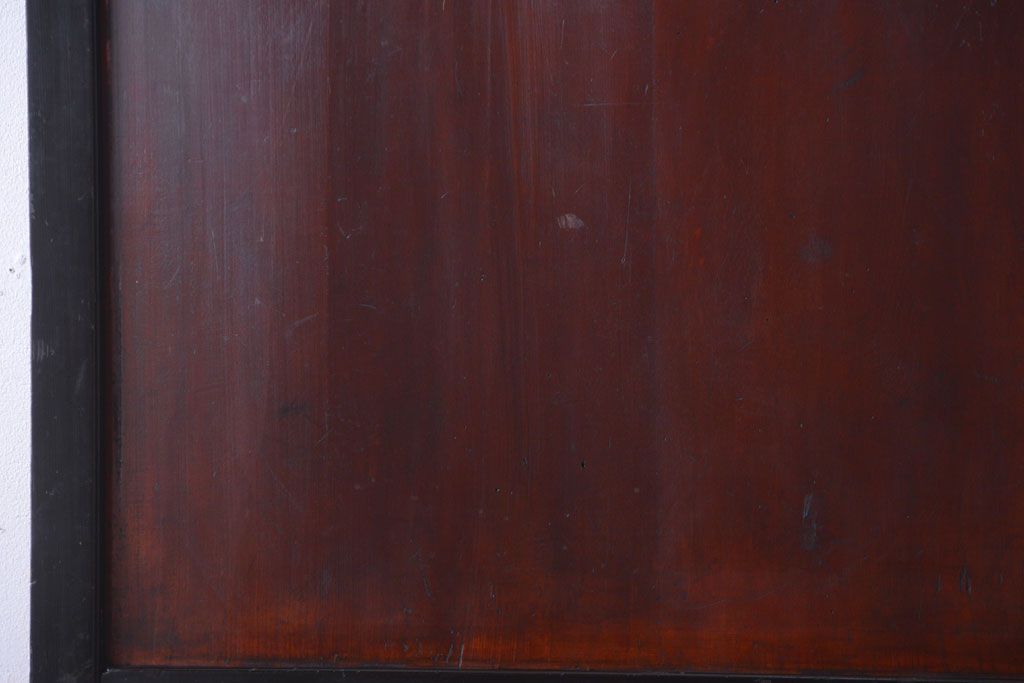 古民具・骨董　古い木味のアンティーク帯戸2枚セット(2)