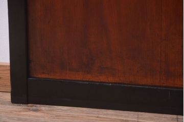 古民具・骨董　古い木味のアンティーク帯戸2枚セット(2)