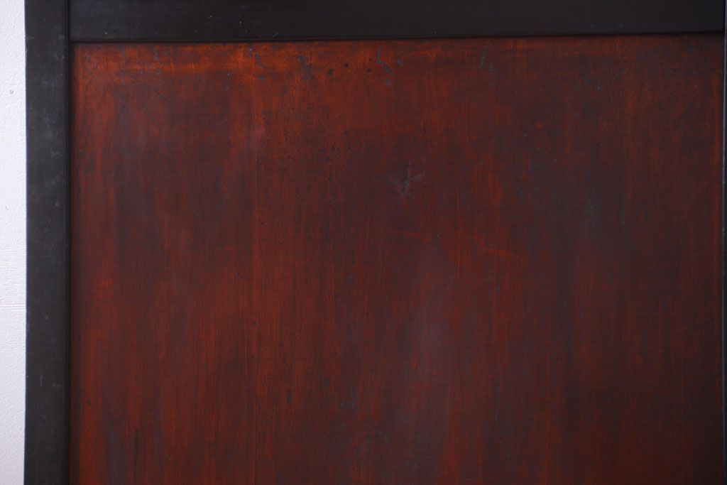 古民具・骨董　古い木味のアンティーク帯戸2枚セット(2)