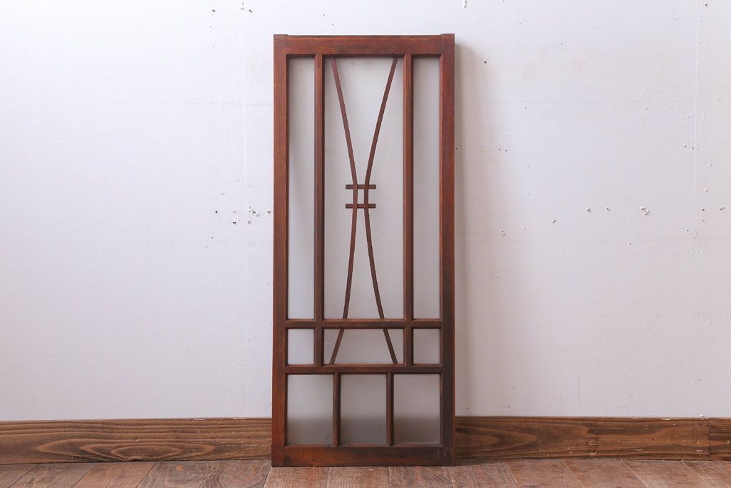 昭和レトロ　すりガラス入り!アンティーク引き戸