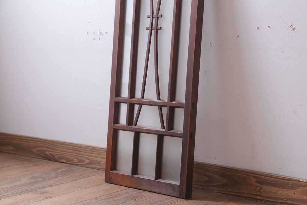 昭和レトロ　すりガラス入り!アンティーク引き戸