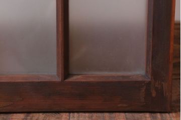 昭和レトロ　すりガラス入り!アンティーク引き戸