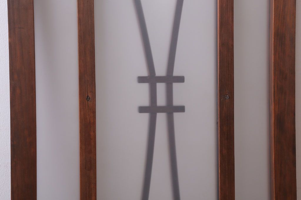 昭和レトロ　すりガラス入り!アンティーク引き戸