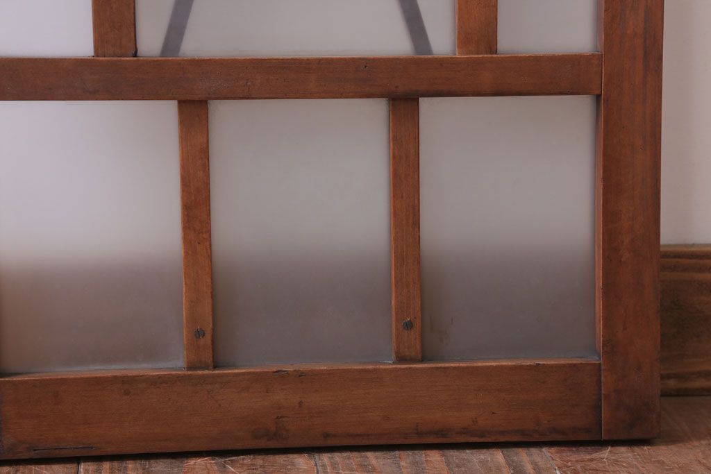 昭和レトロ　すりガラス入り!アンティーク引き戸