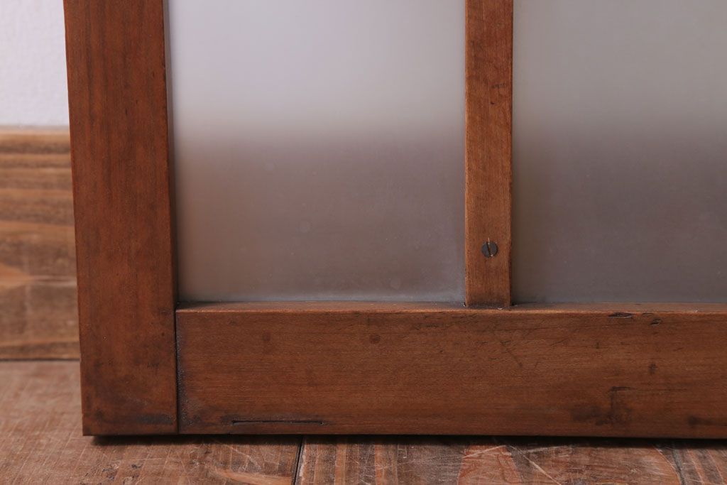 昭和レトロ　すりガラス入り!アンティーク引き戸