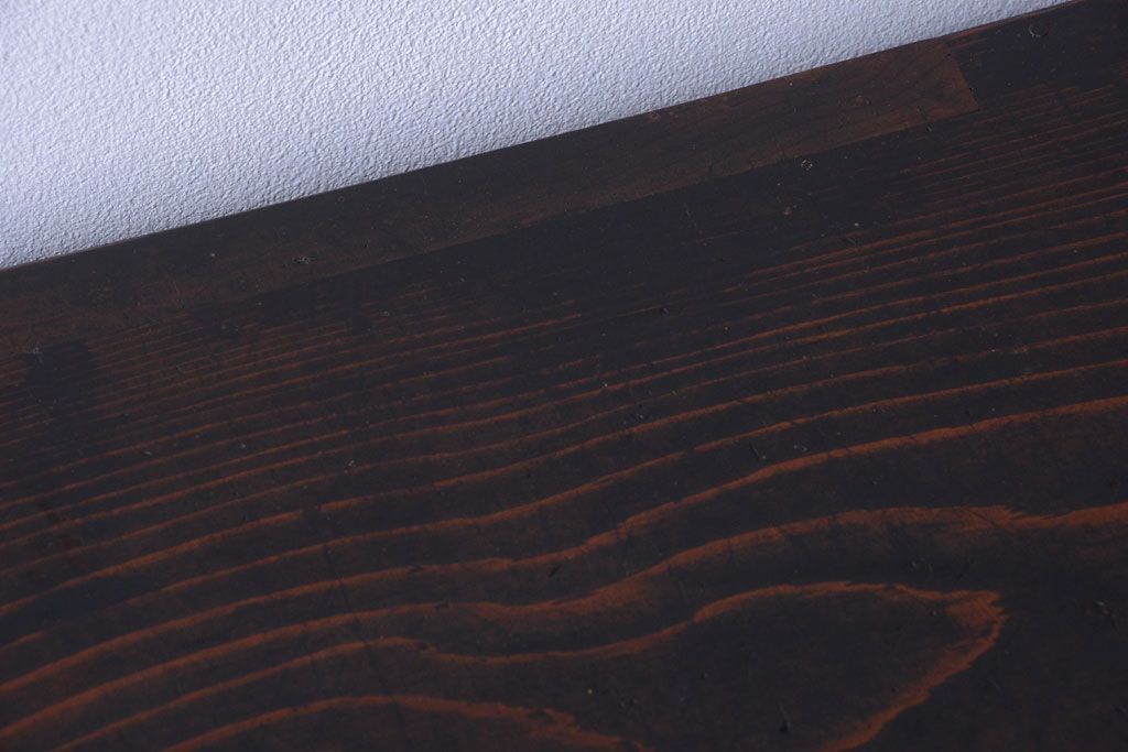 アンティーク家具　古民具・骨董　明治期　上手物!前面欅玉杢材のアンティーク帳場箪笥