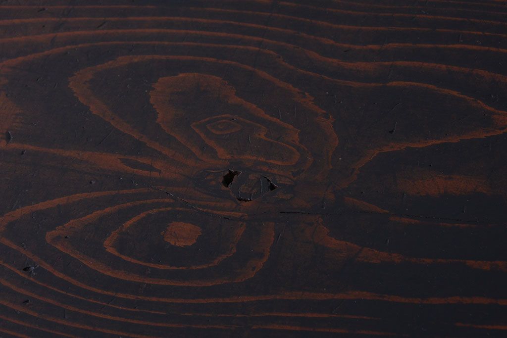 アンティーク家具　古民具・骨董　明治期　上手物!前面欅玉杢材のアンティーク帳場箪笥