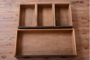 アンティーク家具　古民具・骨董　明治期　上手物!前面欅玉杢材のアンティーク帳場箪笥