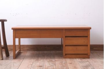 レトロ家具　昭和レトロ　明るい木味のアンティーク文机