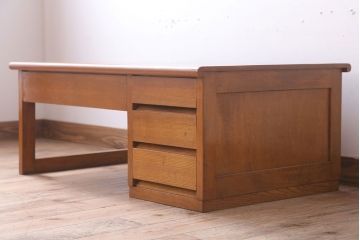 レトロ家具　昭和レトロ　明るい木味のアンティーク文机