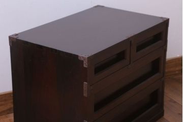 中古　松本民芸家具　#523　金具付小抽斗(小引き出し)