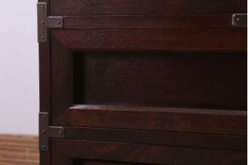 中古　松本民芸家具　#523　金具付小抽斗(小引き出し)